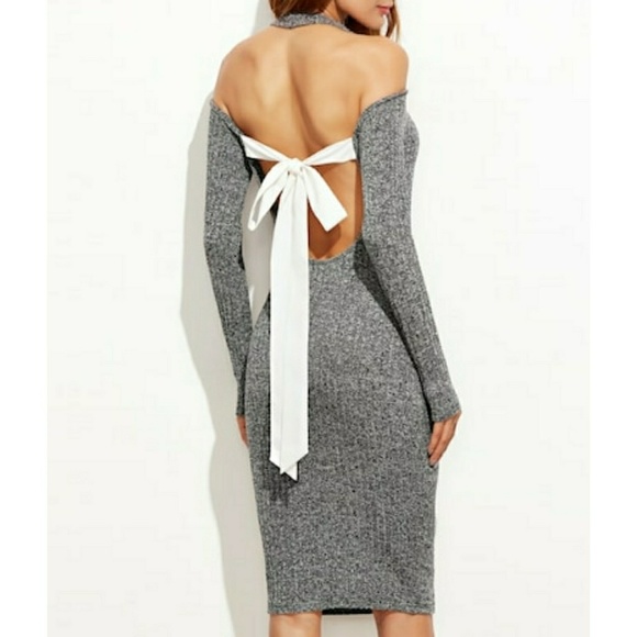 🌿LAST ONE🌿VIVA | Contrast Bow Tie Back Dress - Picture 3 of 7